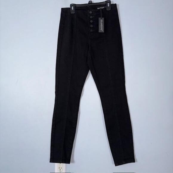 BLANKNYC Skinny Jeans Women’s Size 27 Black Stretch Denim Button Fly NWT - Picture 3 of 7